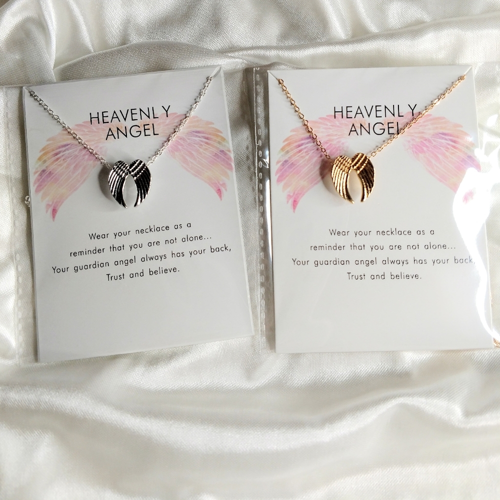 Heavenly Angel Necklace with Card